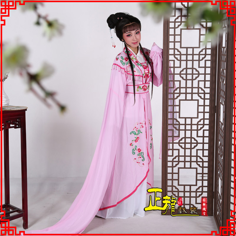 冕宁花旦黄梅戏服古装戏服水袖戏剧假云肩长披