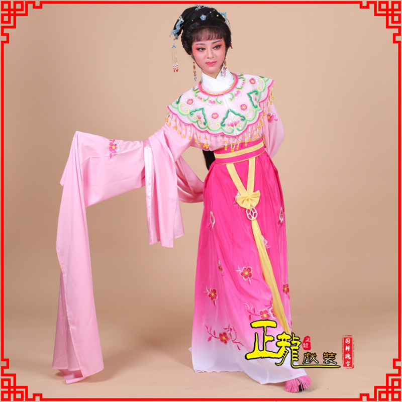 冕宁水袖青衣练功花旦服 梅花古装衣